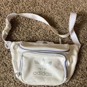 White adidas fanny pack